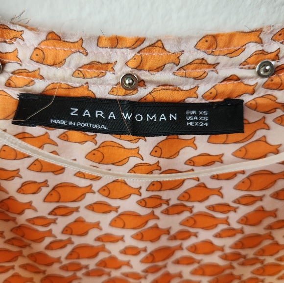 Zara Woman 100% Mulberry Silk Scarf Print Mini Dress Multicolor Size XS - Picture 2 of 16